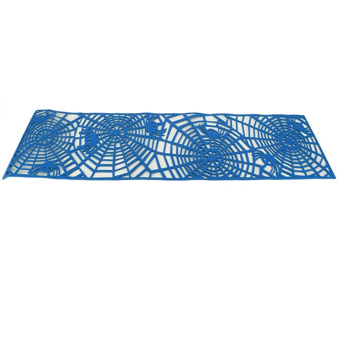 Nappe Forme Rectangle Découpe Chemin de Table pour Décorations de Mariage et de Maison bleu clair