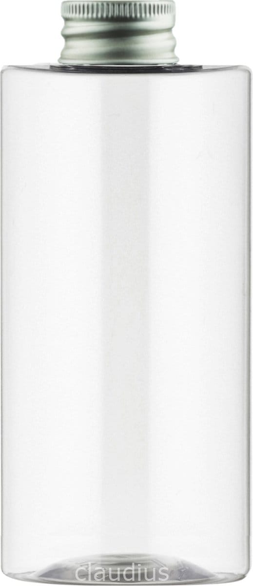 Lege Plastic Fles 500 ml PET - Transparant - met aluminium dop - set van 10 stuks - navulbaar - leeg