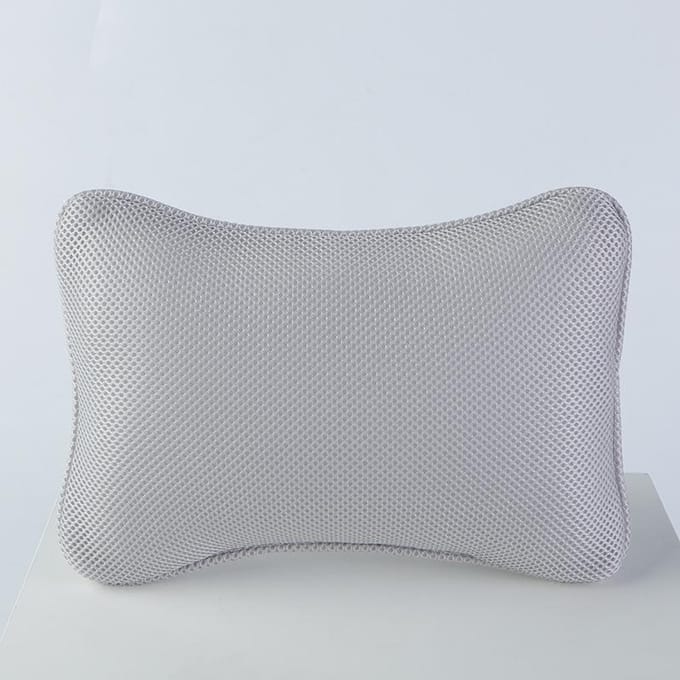 Botvormig kussen 3D-mesh Badkamer Douchehoofdsteun SPA Badkuipkussen Ondersteuning Hoofd- en nekmassagekussen Badkussen