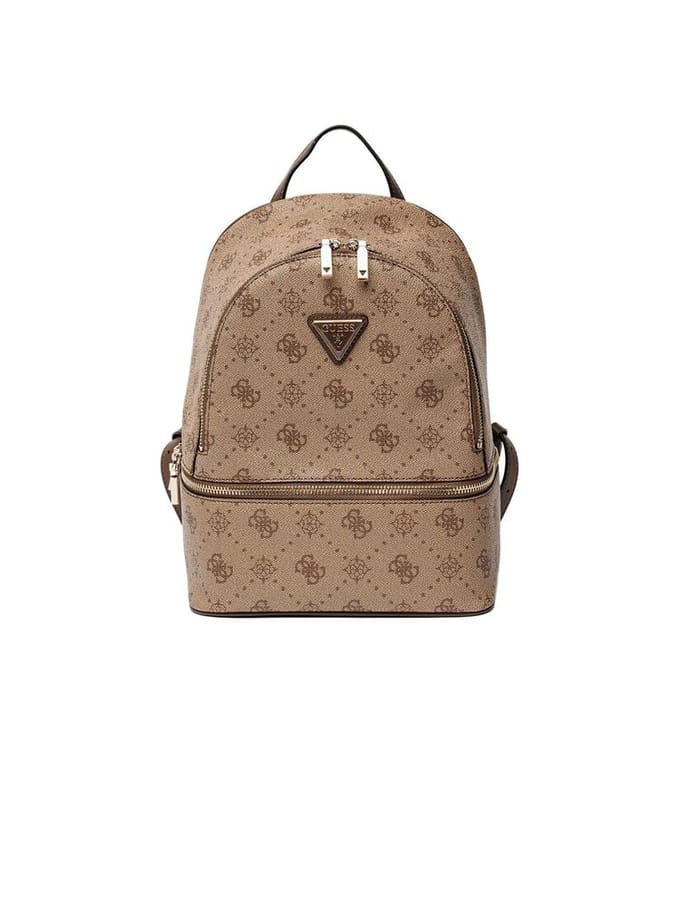 GUESS vrijetijdsrugzak rugzak Silia Backpack Latte Logo Lichtbruin