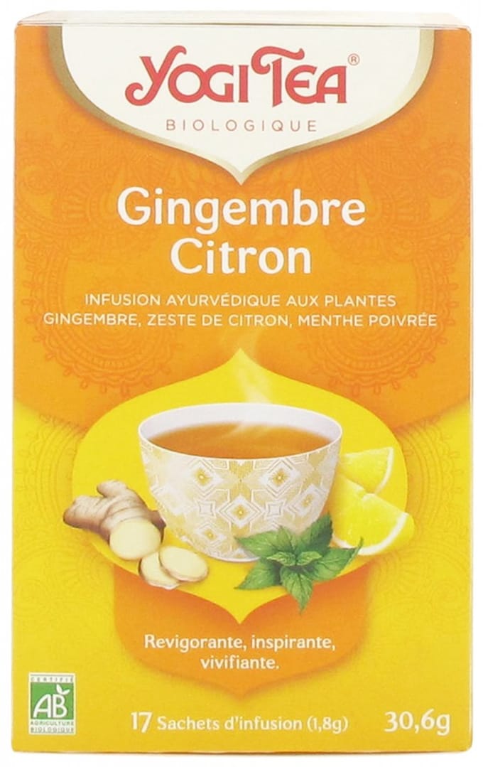 Yogi Tea Gember Citroen Biologisch 17 Zakjes