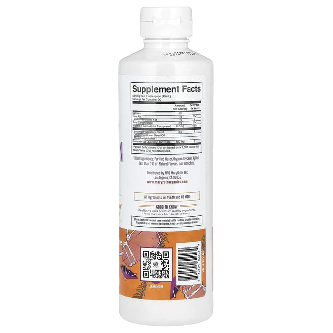 MaryRuth's, Quercetine Liposomaal, Tropical Smoothie, 15.22 fl oz (450ml)