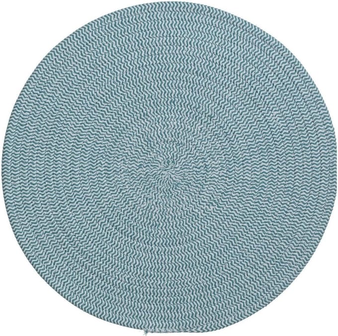 Ronde placemat groen - katoen - 38 cm - Onderleggers