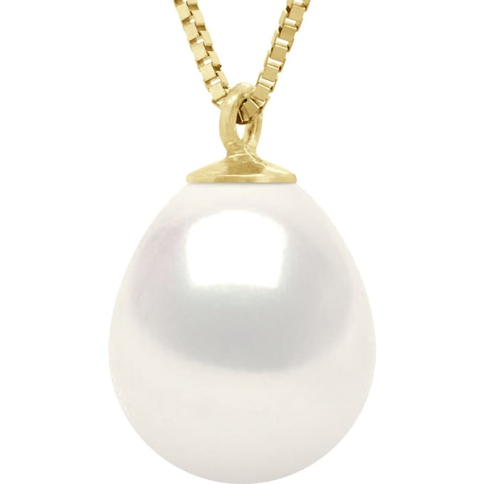 Ketting Echte Cultiveerde Zoetwater Parel Peer 9-10 mm