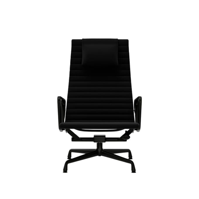 Vitra - Aluminium Chair - EA 124 - diepzwart - Hopsak - zwart
