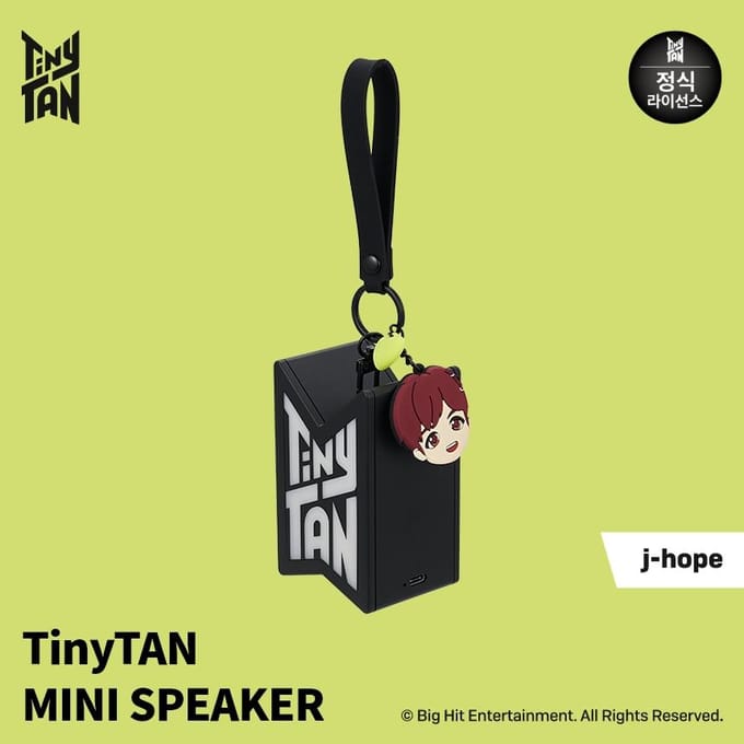 Bts (Garçons Bangtan) Mini Haut-parleur Bluetooth TinyTAN Porte-clés Officiel, Original, Authentique, army, idole Porte-clés, KPOP black