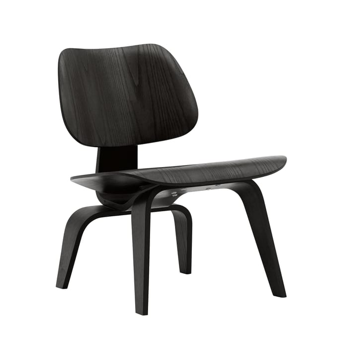 Vitra - Plywood Group LCW stoel - essen zwart - bruin