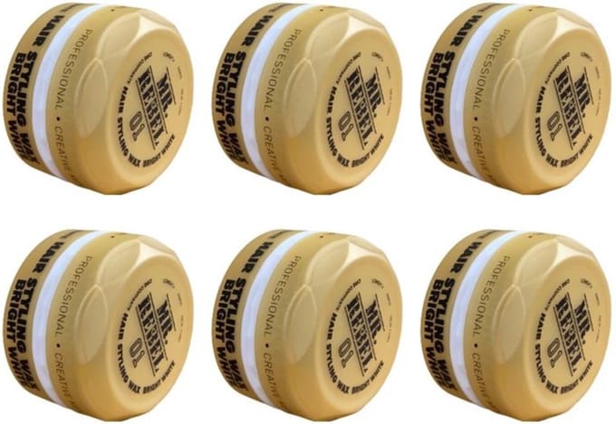 MR. REBEL 01 HAIR WAX STYLING BRIGHT WHITE 6 STUKS