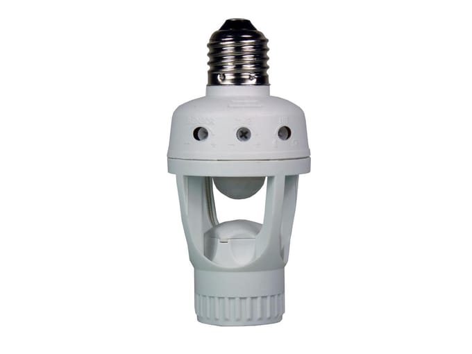 Ecosavers PIR Sensor Lampvoet E27 Bewegingsensor | E27 Lampvoet met bewegings sensor | GS-keurmerk