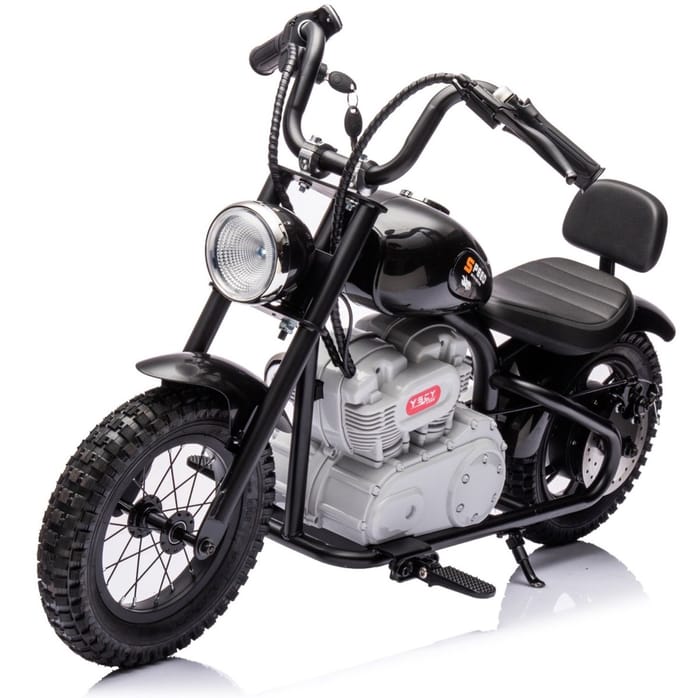 Chopper kindermotor 36 volt Zwart