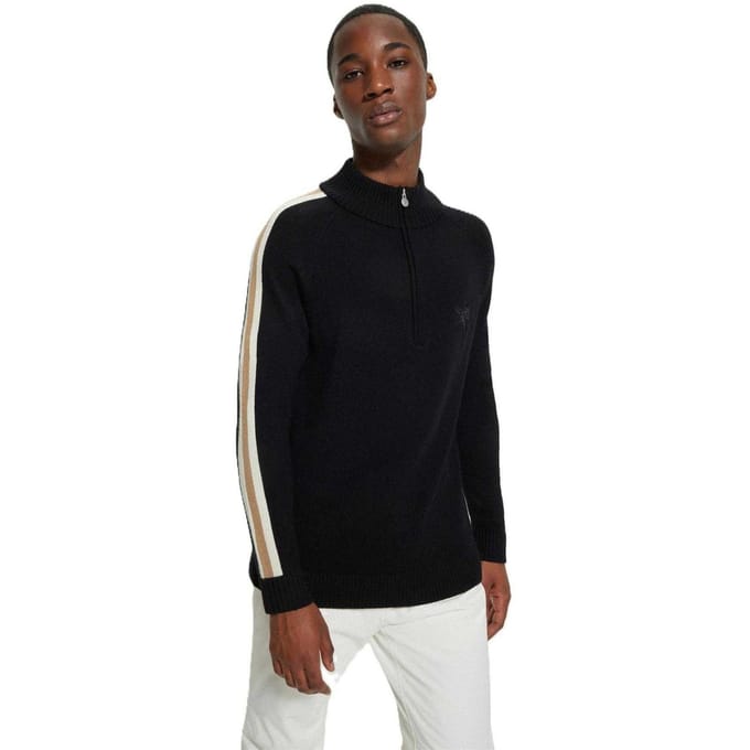 Boss Heren Regular Raglan Trui (Zwart)