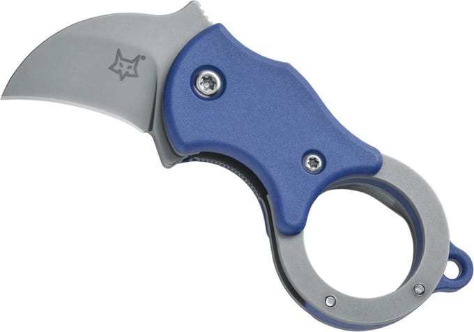 Fox Zakmes Mini-Ka Folding Blue w. Sandblasted Blade