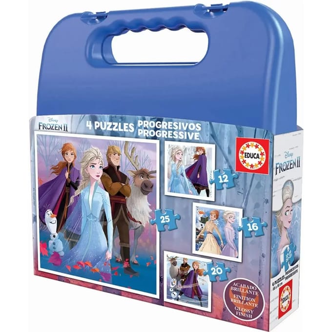 Progressieve puzzels - 12-25 stukjes Frozen (x4)