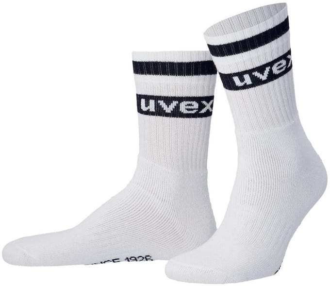 uvex Basic sokken wit maat 39-42, 3-pack