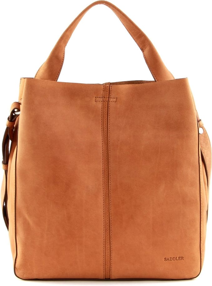 SADDLER Leren Handtas Schoudertas Elsa Tote Bag Tan Bruine