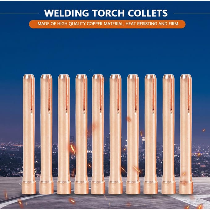 10 stuks 10N24 Lasbrander Klemhulzen voor Tig Lasbrander WP171826 2,4 mm