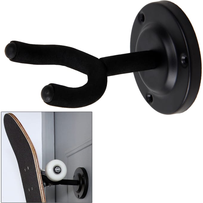 Gewatteerde muurbevestiging - skateboard, longboard, gitaar, bas