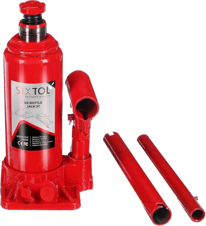 Hydraulische Bottle Jack 3T - Compacte Stempelkrik voor Auto's en Vrachtwagens