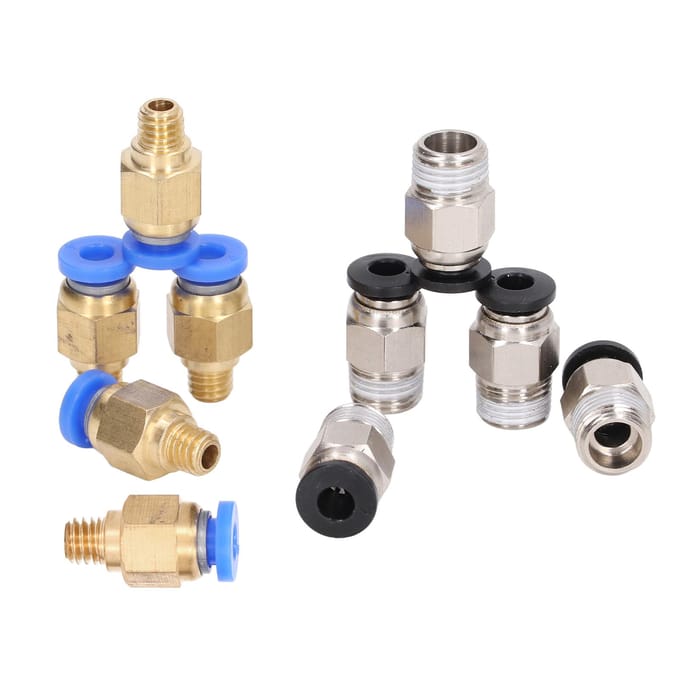 20 stuks 3D-printer pneumatische fitting PC4?M6 PC4?10 Accessoireset Kit voor Creality Ender 3 beige