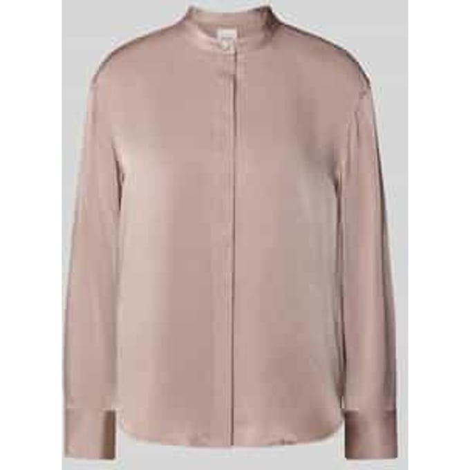 Relaxed fit blouse met opstaande kraag