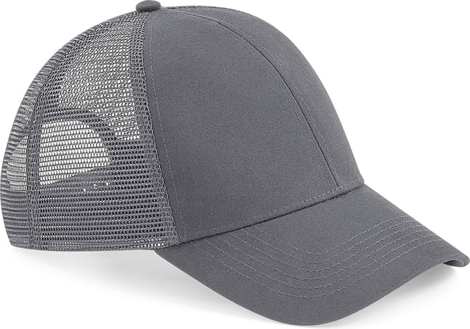 Beechfield 'Organic Cotton Trucker Cap' Grijs