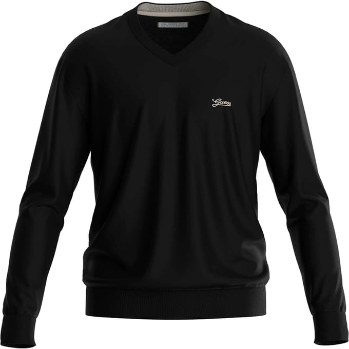 V-hals sweatshirt Guess Brandon Basic
