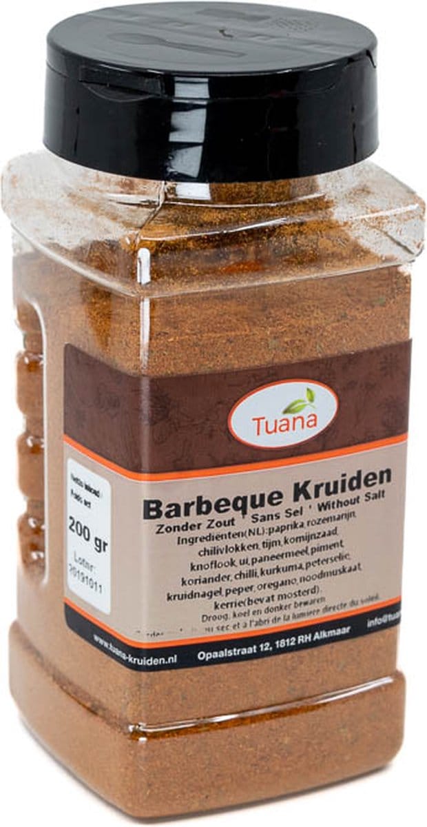 Tuana Kruiden - Barbecue Kruiden Speciaal - Strooibus 130 Gram - Tuanashop - MP-B-0005