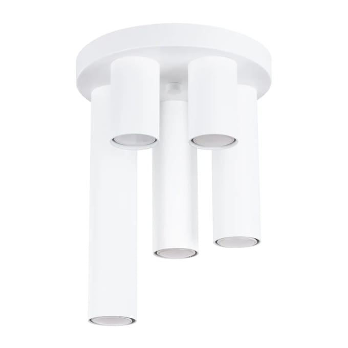 Sollux Lighting Plafondlamp Lagos - GU10 - wit - staal - 33x25x25cm