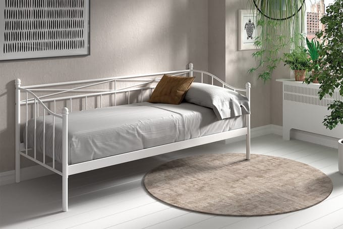 Bedzetel 'Sablo' Wit 90x200 Met Lattenbodem