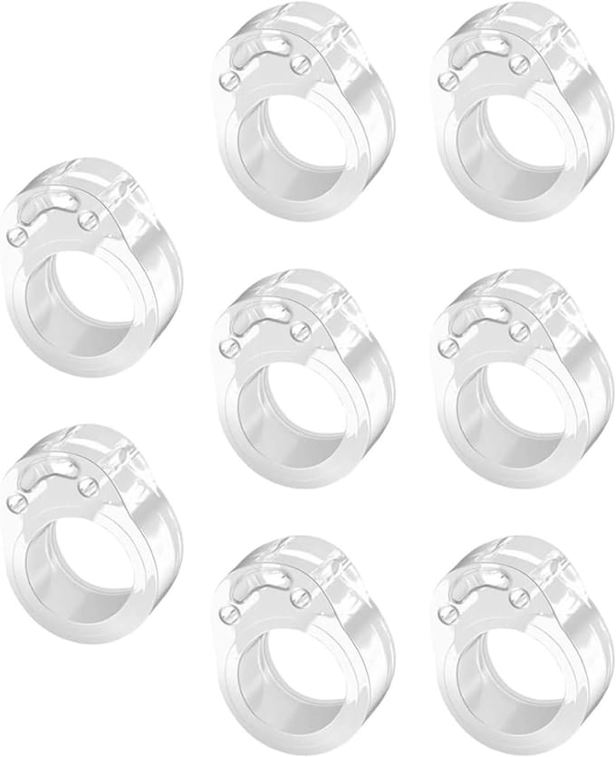 Deurstoppers - Muurbeschermers - Geluid Dempen - Zachte Siliconen - 8 Stuks - Transparant