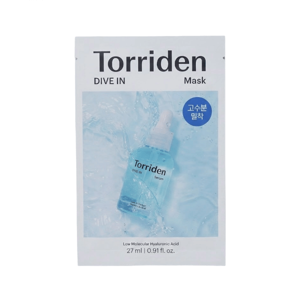 [Promotie] Torriden - DIVE-IN Low Molecule Hyaluronic Acid Mask Pack - 27ml*1ea