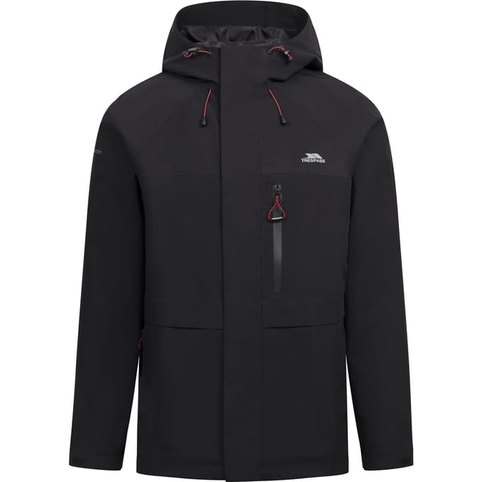 Trespass Waterdichte heren Carnish Jacket (Zwart)