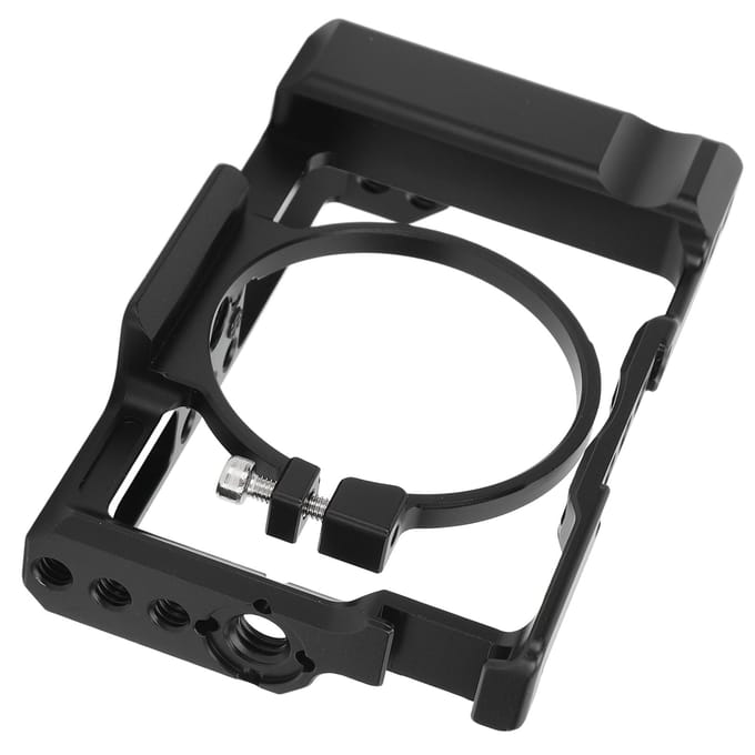 Camera Kooi Aluminium Camera Kooi Camera Accessoires met Koude Schoen Mount voor RX100 M1 M2 M3 M4 M5 M6 M7 black