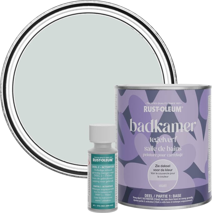 Rust-Oleum Lichtgrijs Badkamer Tegelverf Matt - Duifgrijs 750ml