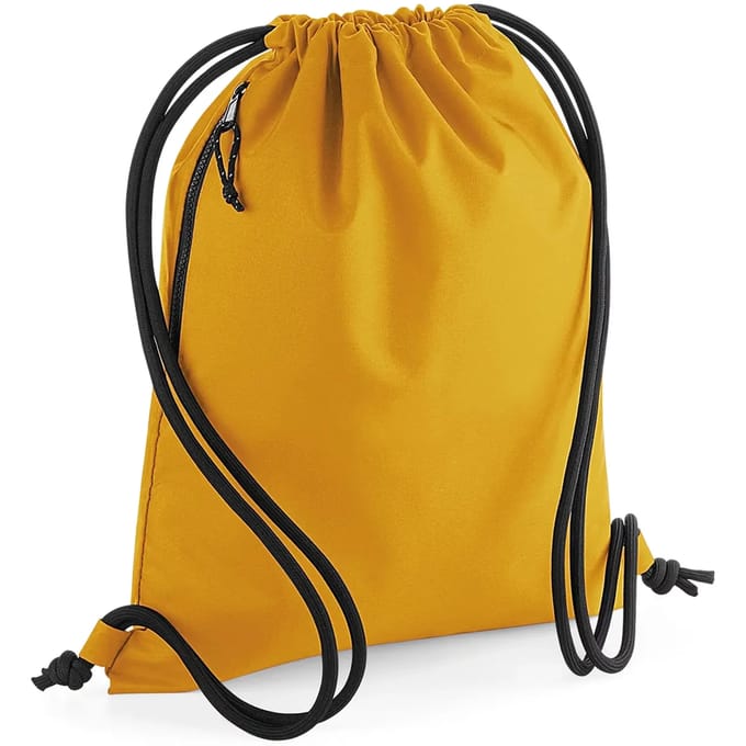 Gymtas 100% gerecycled polyester 40 x 48 cm (Mustard)