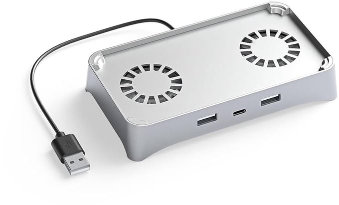 DrPhone DPR Mini SE USB Hub met 2x Ventilator – 3-in-1 USB Expander voor Deeper Connect – Hoge Snelheid & Koeling
