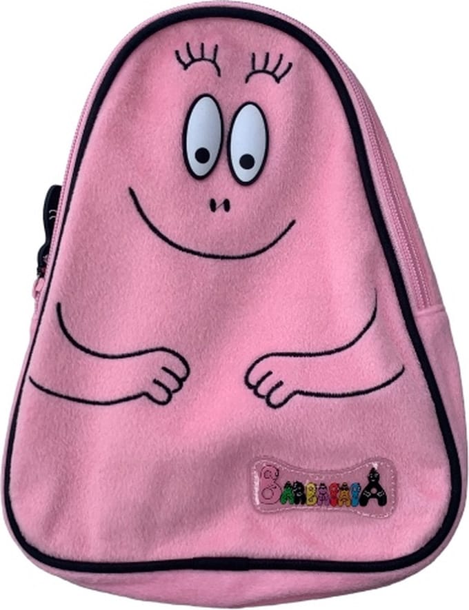 Barbapapa - peuter rugtasje - 26 cm hoog - 100% Polyester - Viquel