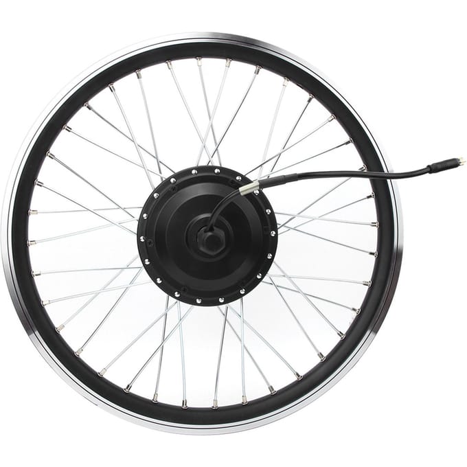 Kit de conversion Vélo Électrique 24V 250W avec Affichage LCD3 24 KT Étanche pour Roue(pour transmission avant ) black