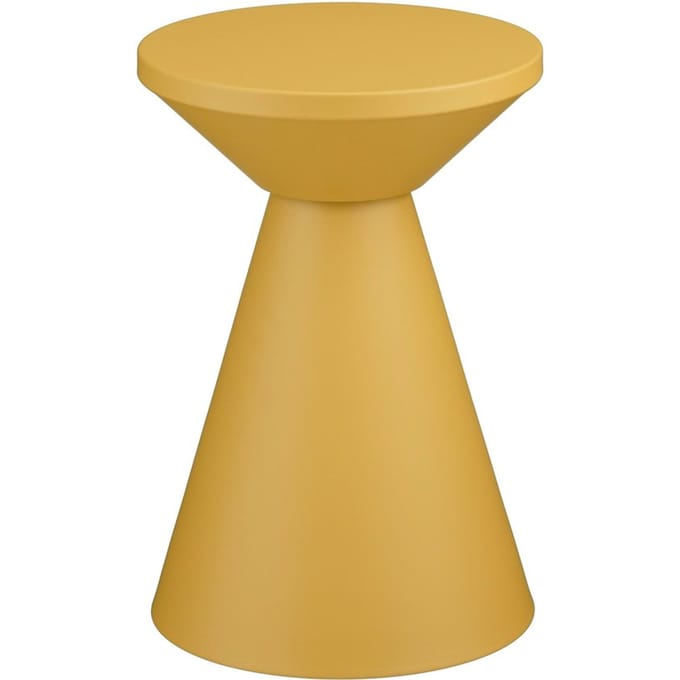 Mica Decorations Jim Bijzettafel - H45 x Ø31 cm - IJzer - Okergeel