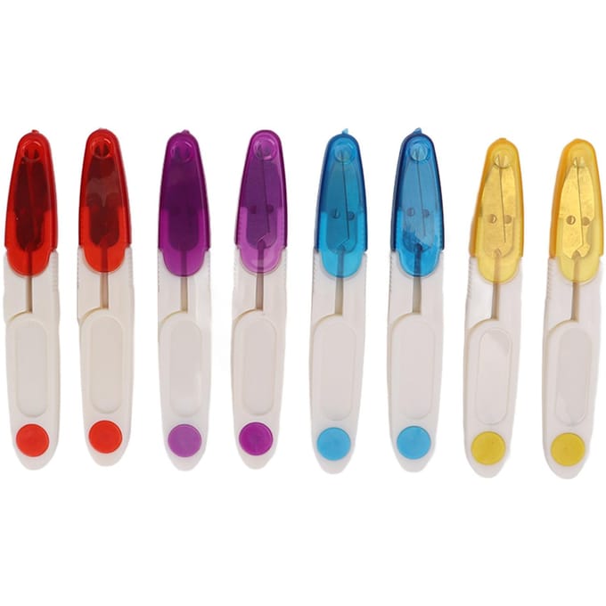 8 Pièces Coupe-fils Couvercle de sécurité Action à ressort Léger Durable Portable Large application Fil white