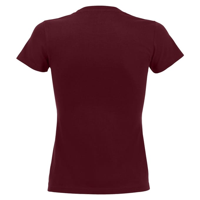 SOLS Dames/dames Imperial Heavy Short Sleeve T-Shirt (Bourgondië)