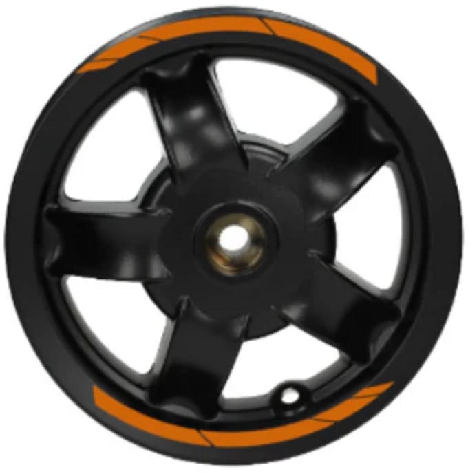 Piaggio Zip Stickerset - Velg Stickers - Orange