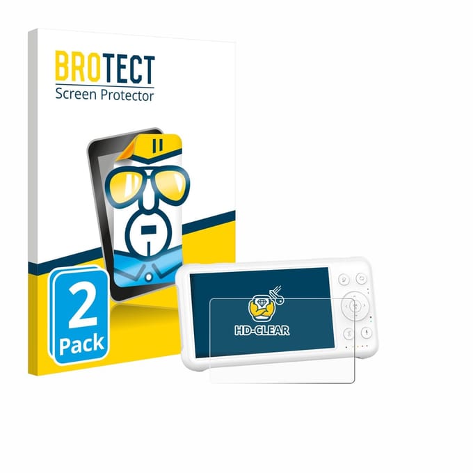 BROTECT - Screenprotector voor Momcozy Videobabyphone BM01 5" - Folie Beschermfolie transparant 2 Stuks
