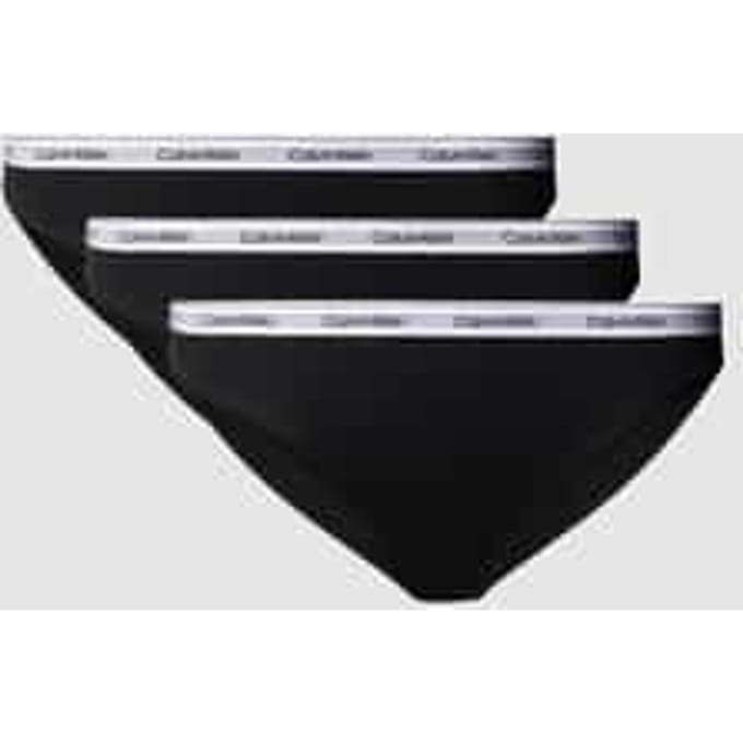 Calvin Klein 3-pack bikinislips - Icon logo - zwart L
