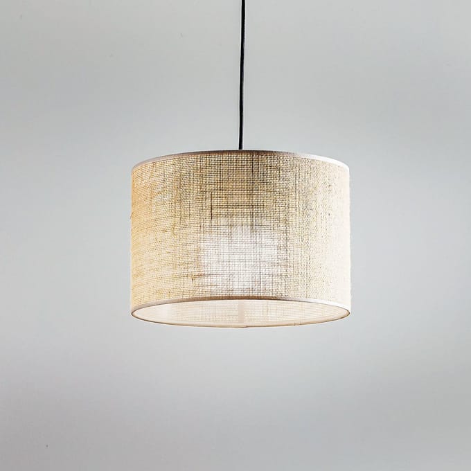 TK Lighting Hanglamp Jute, 1-lamp Ø 30 cm