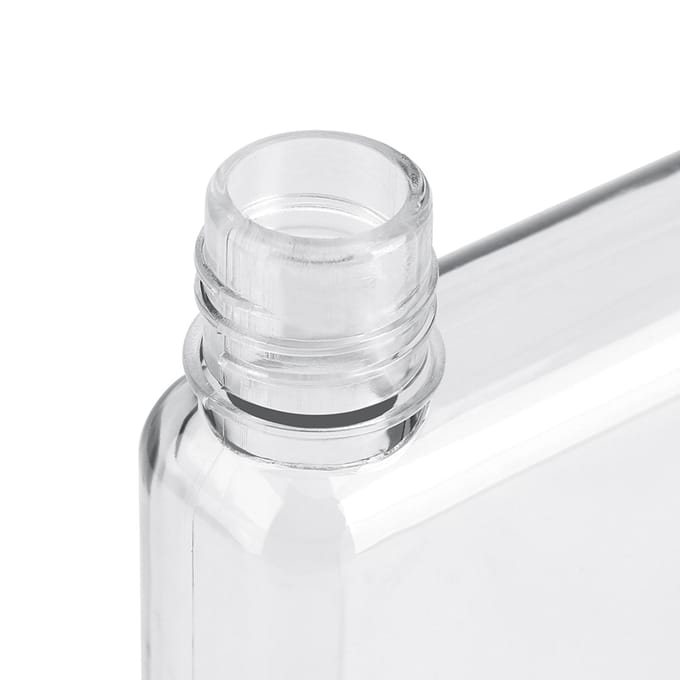750ml Lekvrije Platte Slanke Waterflessen Plastic Transparant Draagbaar Sapbekers Kleurloos wit