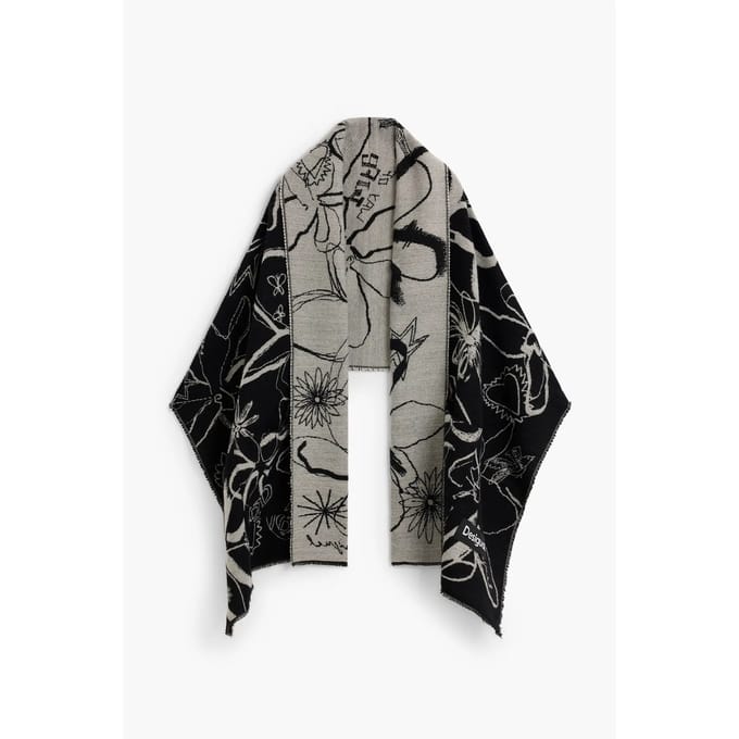 Geweven jacquard sjaal vrouw Desigual