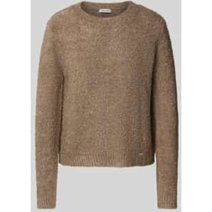 Gebreide pullover met ribboorden