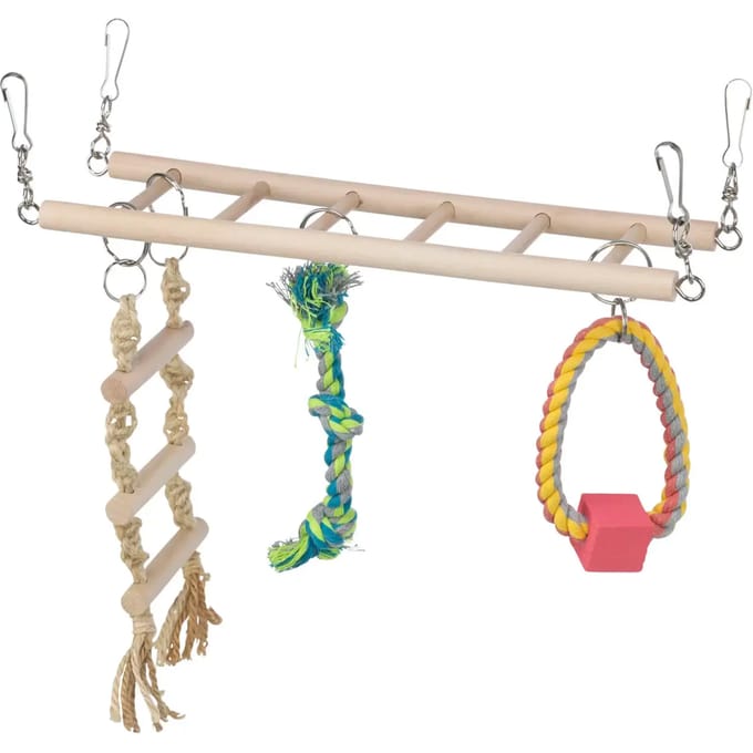 opknoping houten ladders en touw voor knaagdieren Trixie