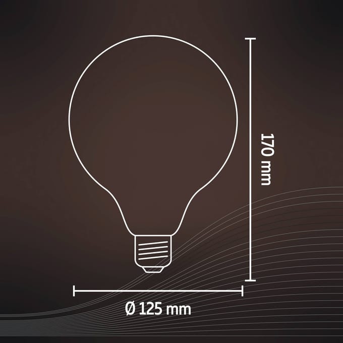Calex Slimme Lamp - Wifi LED Filament Verlichting - Globe 12,5cm - E27 - Smart Lichtbron Goud - Dimbaar - Warm Wit licht - 7W